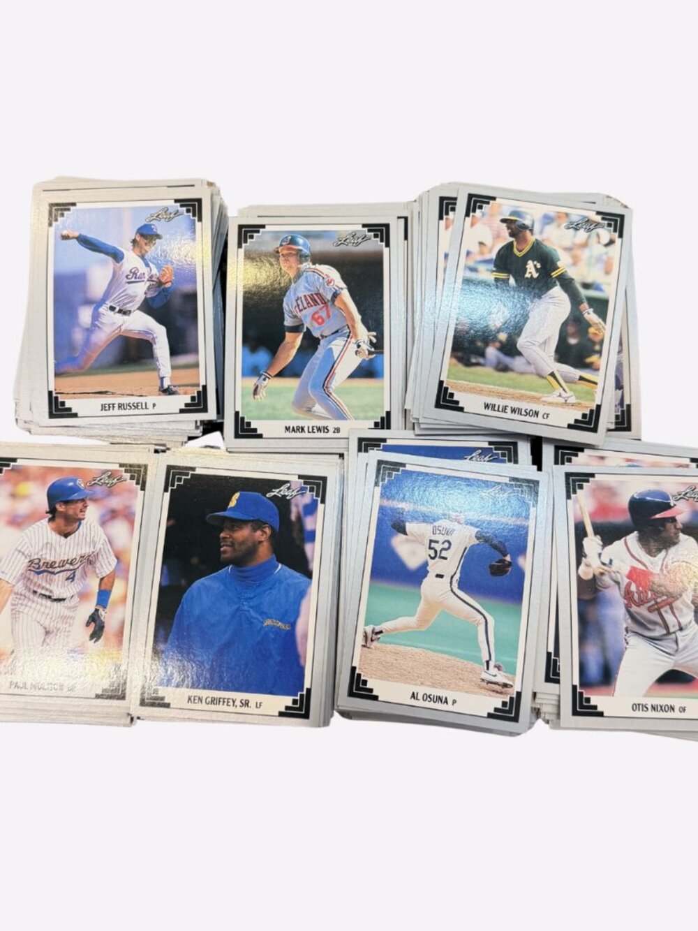 HUGE LOT 1991 LEAF BASEBALL CARDS COLLECTIBLE 500 PC MIXED Sports Trading Card